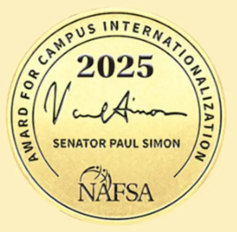 2025 NAFSA Senator Paul Simon Spotlight Award medal